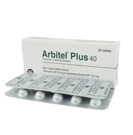 Tablet  Arbitel Plus 40mg+12.5mg (30 Pcs)