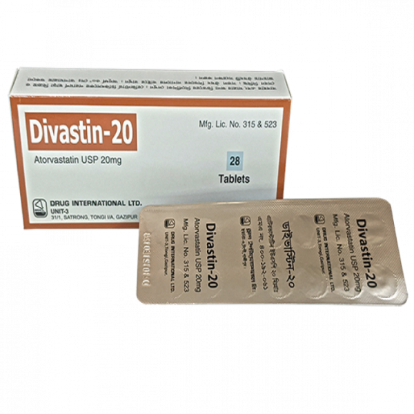 Tablet  Divastin 20mg (28 Pcs)