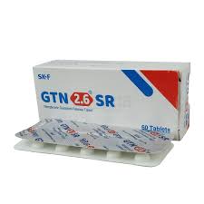 Tablet  GTN 2.6 SR (MRP 300) 2.6mg (60 Pcs)