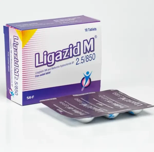 Tablet  Ligazid M (MRP 420) 2.5/850mg (30 Pcs)