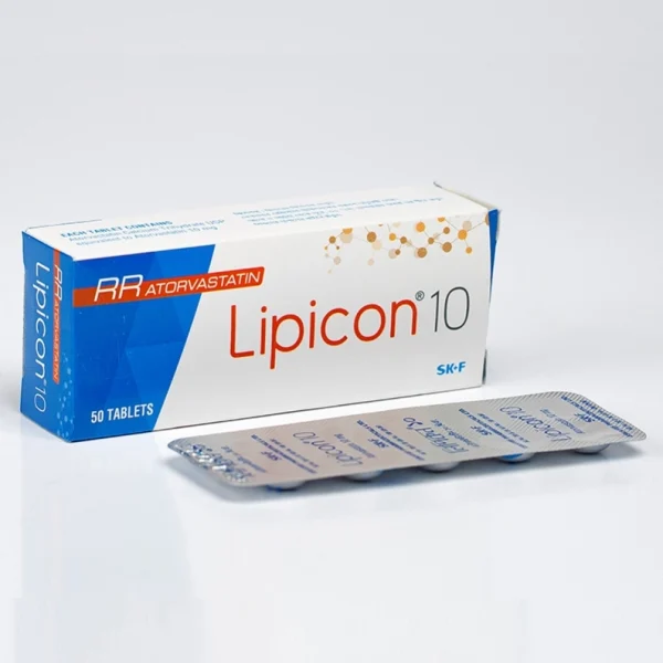 Tablet  Lipicon (MRP 600) 10mg (50 Pcs)