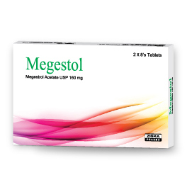 Tablet  Megestol (MRP 1280) 160mg (16 Pcs)