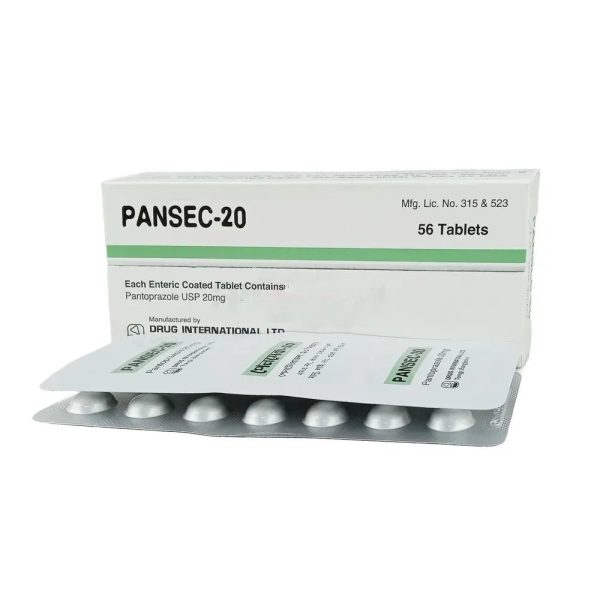 Tablet  Pansec 20mg (56 Pcs)