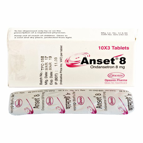 Tablet  Anset 8 8 mg (42 pcs)