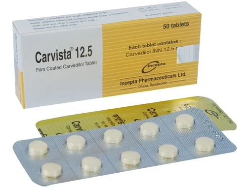 Tablet  Carvista 12.5 mg (50 Pcs)