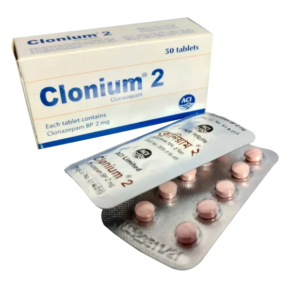 Tablet  Clonium 2mg (50 Pcs)