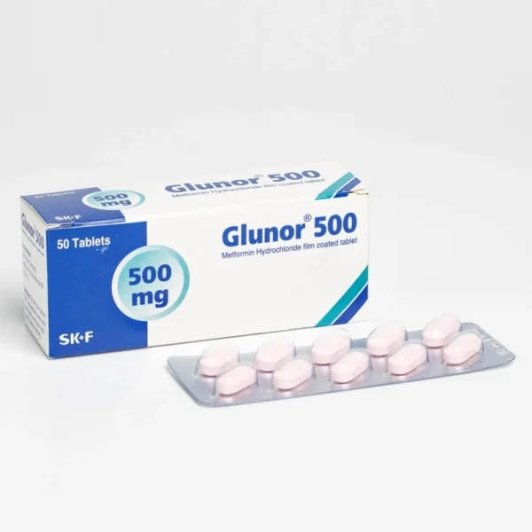 Tablet  Glunor 500mg (50 Pcs)