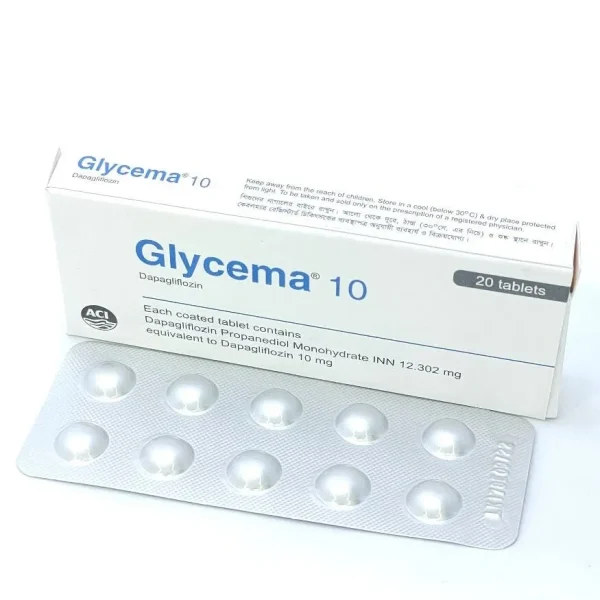 Tablet  Glycema 10mg (20 Pcs)