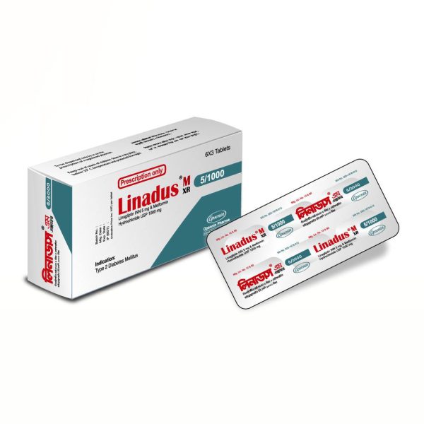 Tablet  Linadus M XR 5/1000(18pcs)