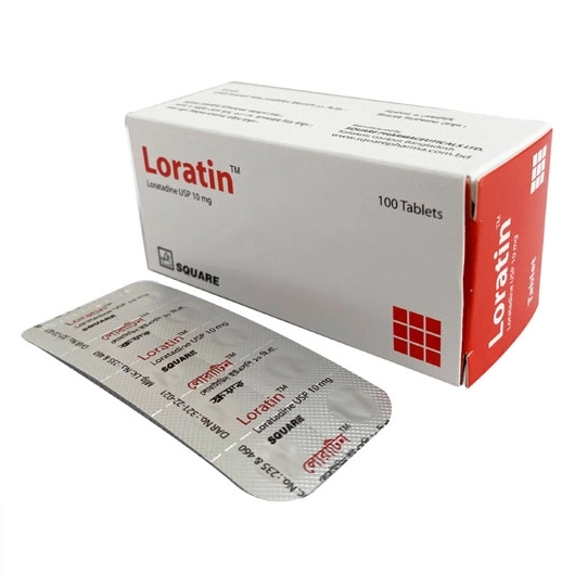 Tablet  Loratin 10mg (100 Pcs)