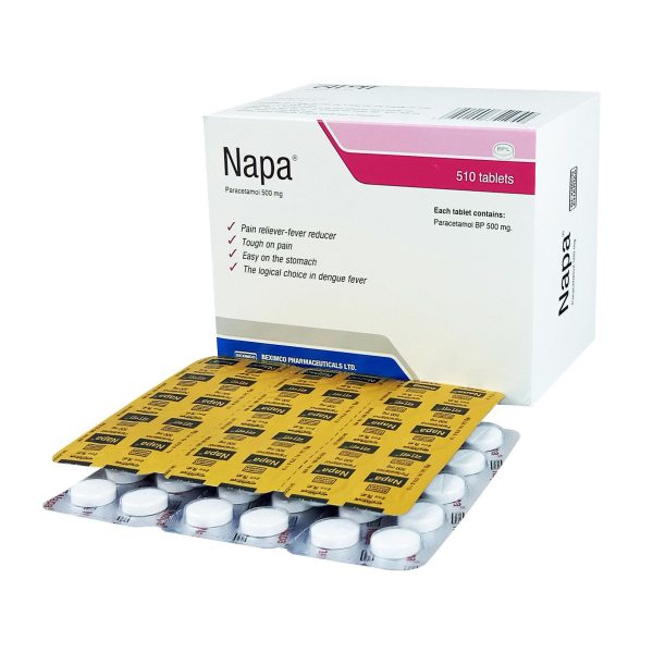 Tablet  Napa (MRP 600) 500mg (500 Pcs)
