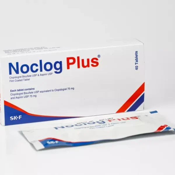 Tablet  Noclog Plus (MRP 500) 75mg+75mg (40 Pcs)