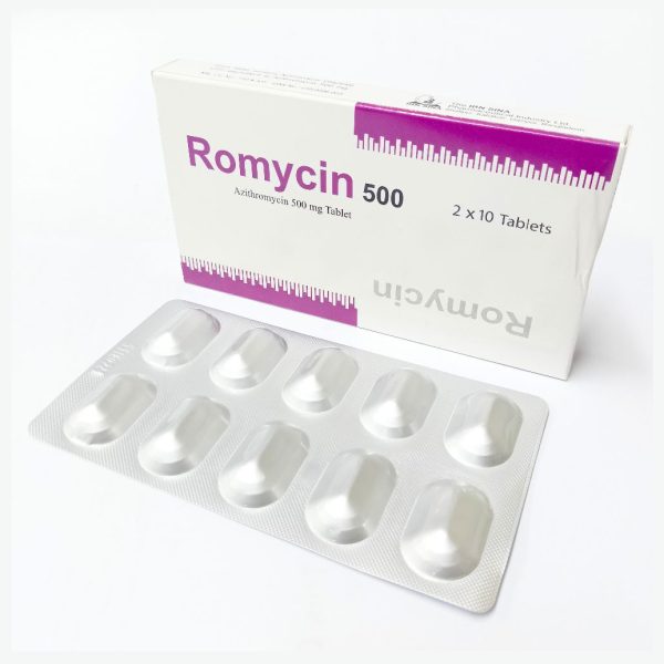 Tablet  Romycin (mrp 800) 500mg (20 Pcs)