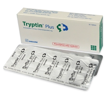 Tablet Tryptin plus (MRP 240) 12.5mg+5mg (30 Pcs)