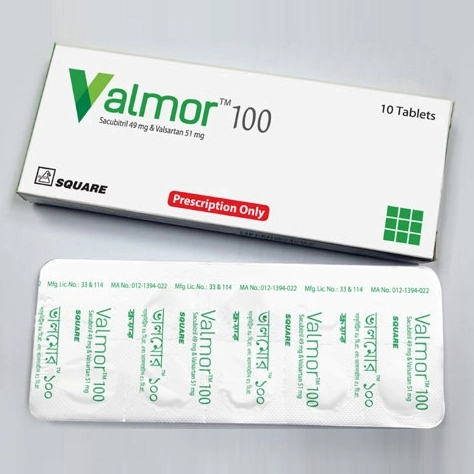 Tablet  Valmor 100 49mg+51mg (10 Pcs)