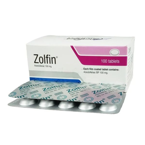Tablet  Zolfin 100mg (100 Pcs)