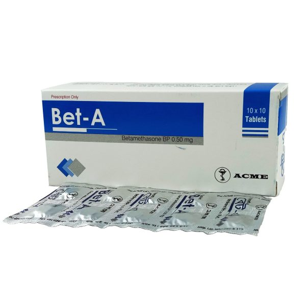 Tablet  Bet-A (MRP 100) 0.5mg