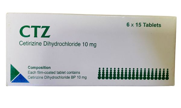 Tablet CTZ (MRP 180) 10mg (90 Pcs)