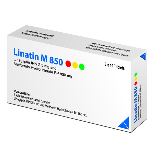 linatin m 2.5mg+850mg (30 pcs)