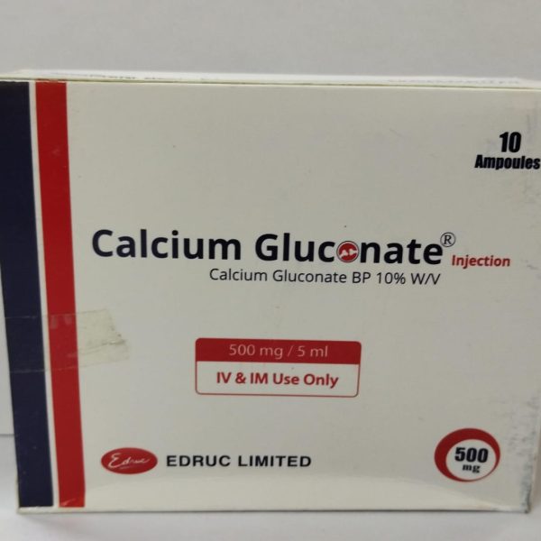 IM/IV injection Calcium Gluconate 500 mg / 5 ml