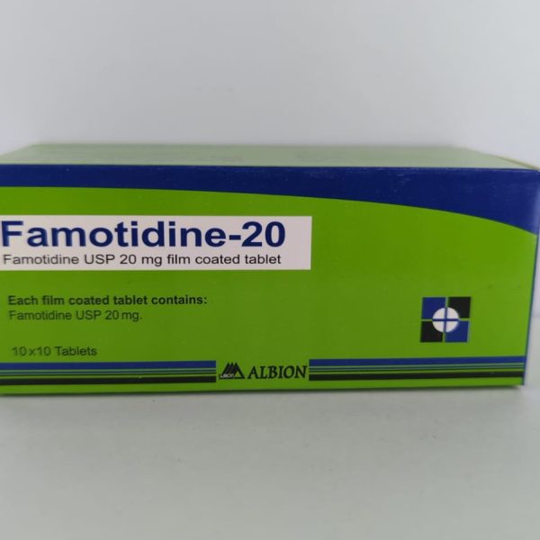 Tablet  Famotidine 20mg (100 Pcs)