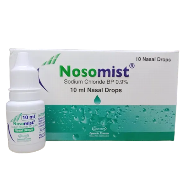 Nasal Drop Nosomist (Drop) (MRP 250) 0.9% (10 ml) 10 Pcs