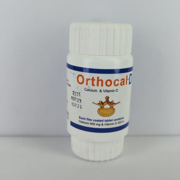 Pot (Tablet) Orthocal-D (MRP 210) 500mg+200IU (30 Pcs)