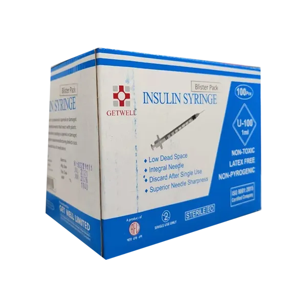 Surgical Syringe U-100 (100 Pcs)