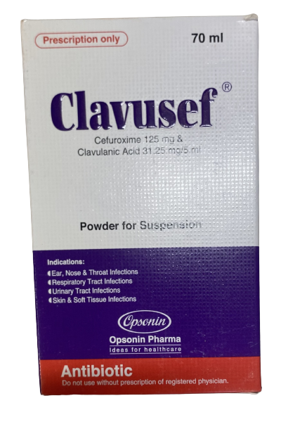 Suspention Clavusef (125 mg+31.25 mg)/5 ml (MRP-265) 70ml