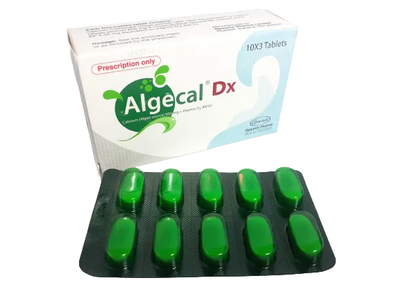 Tablet  Algecal DX (MRP 480) 600mg+400IU (30 Pcs)