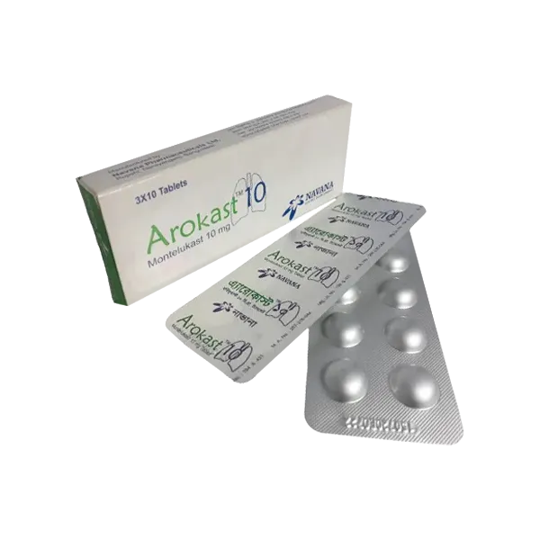 Tablet  Arokast (MRP 480) 10mg (30 Pcs)