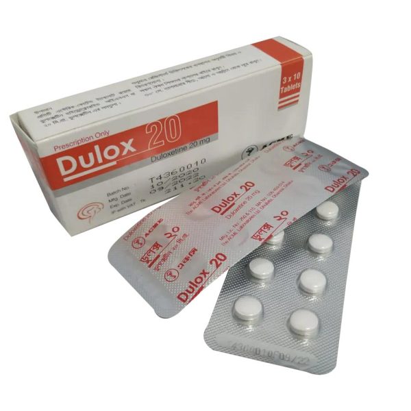 Tablet  Dulox (MRP 240) 20mg (30 Pcs)