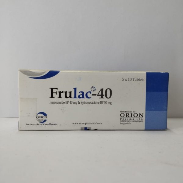 Tablet  Frulac (MRP 550) 40mg+50mg (50 Pcs)