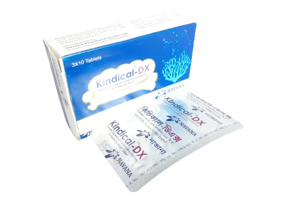 Tablet Kindical-DX (MRP 480) 600mg+400IU (30 Pcs)