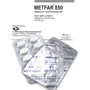 Tablet  Metfar 850mg (50 Pcs)