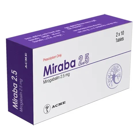 Tablet  Miraba 2.5 mg (20 Pcs)