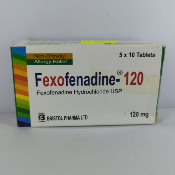 Tablet  Fexofenadine (Bristol) 120 mg (50 Pcs)