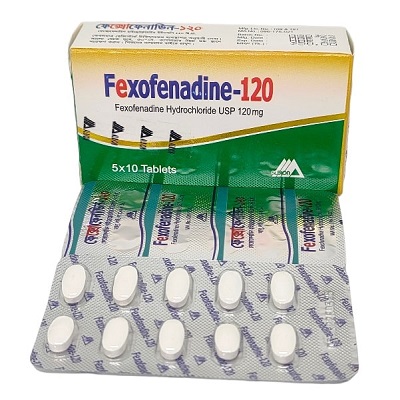 Tablet  Fexofenadine (Albion) 120mg (50 Pcs)