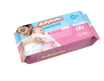Wipes Supermom Baby Wet Wipes 20 pcs  (1 box)
