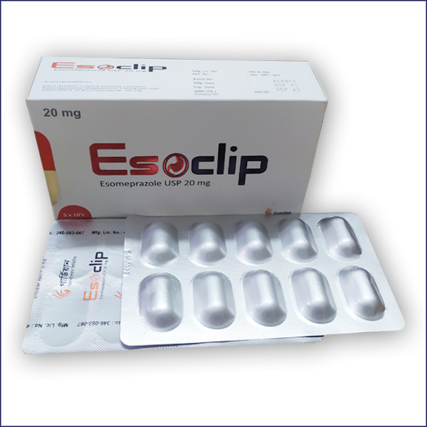 Capsule Esoclip 20mg (50 Pcs)