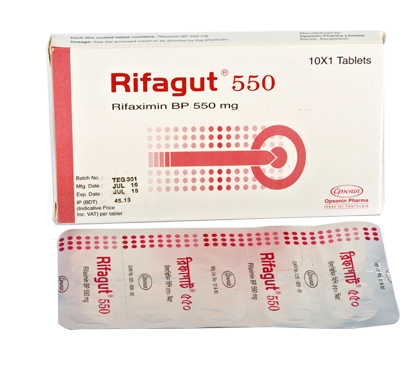 Tablet  Rifagut 550mg (10 Pcs)