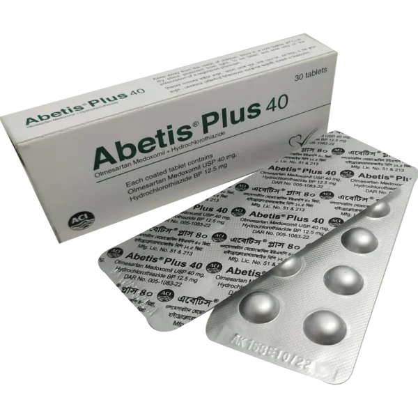 Tablet Abetis Plus (MRP 540) 40mg+12.5mg (30 Pcs)
