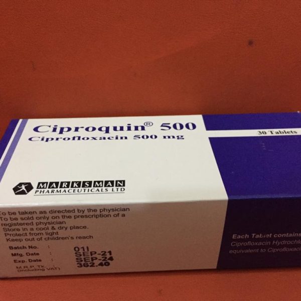Tablet  Ciproquin 500mg (30 Pcs)