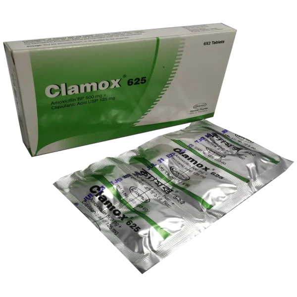 Tablet  Clamox 500mg+125mg (12 Pcs)