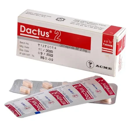 Tablet  Dactus (MRP 448) 2mg (60Pcs)