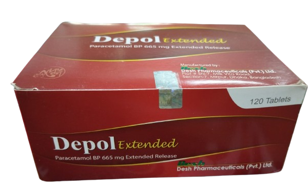 Tablet Depol Extended (MRP 240) 665 mg (120 Pcs)
