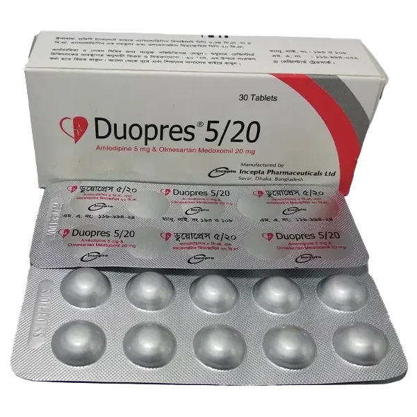 Tablet  Duopres 5/20 mg (30 Pcs)
