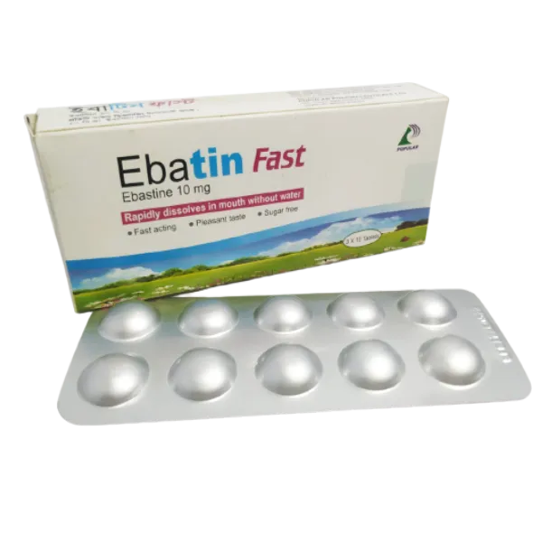 Tablet  Ebatin Fast (MRP 360) 10mg (30 Pcs)