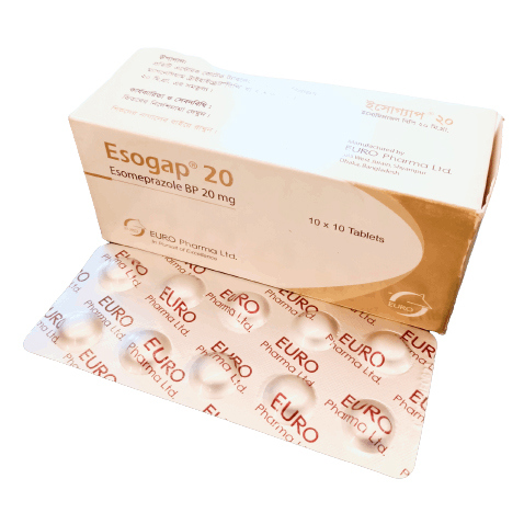 Tablet  Esogap ( Tab ) 20 mg (100 Pcs)