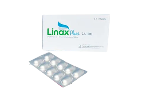 Tablet Linax Plus (MRP 450) 5 mg+1000 mg